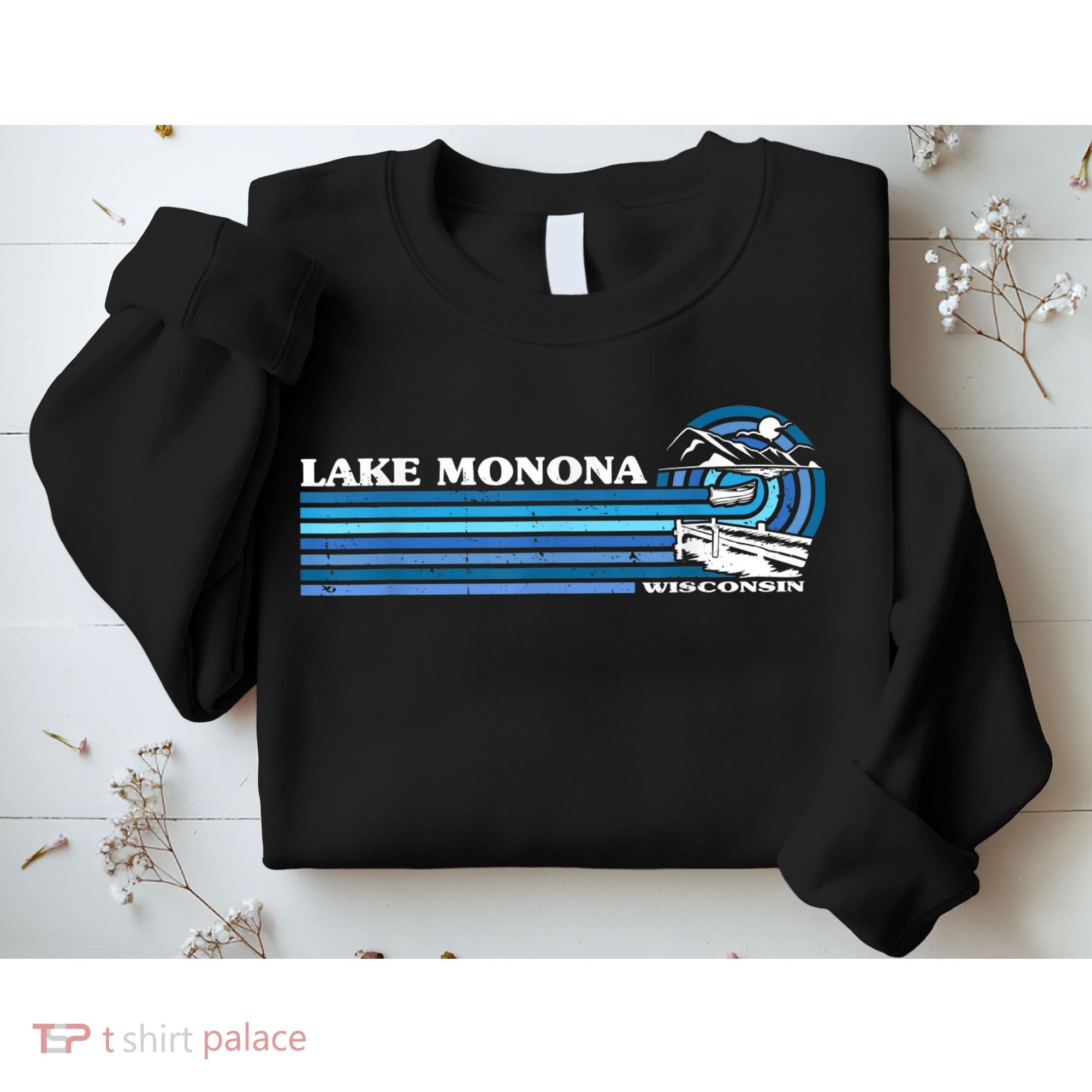 Fishing Boating Camping Lake Vacation Lake Monona Sweatshirt