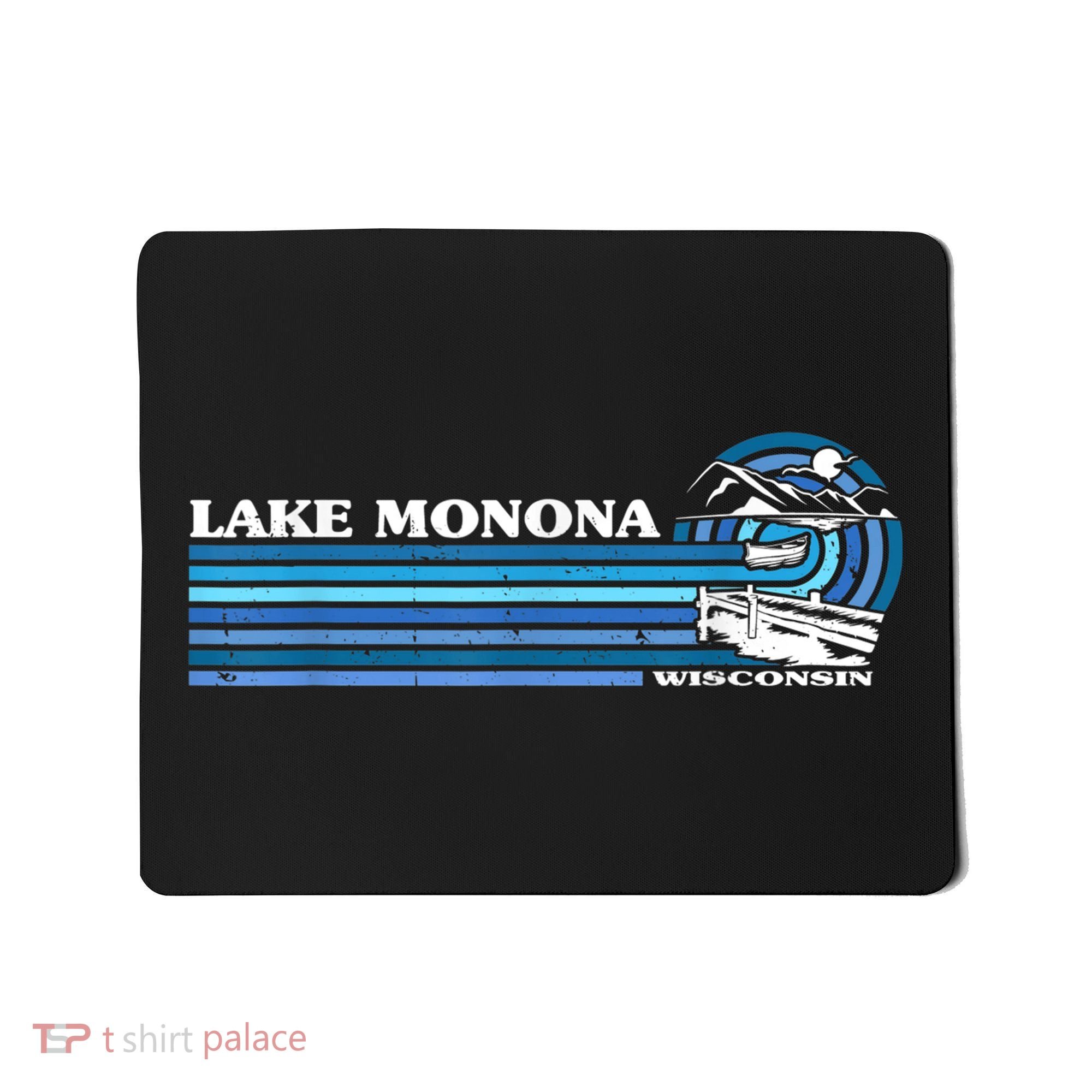 Fishing Boating Camping Lake Vacation Lake Monona Mousepad
