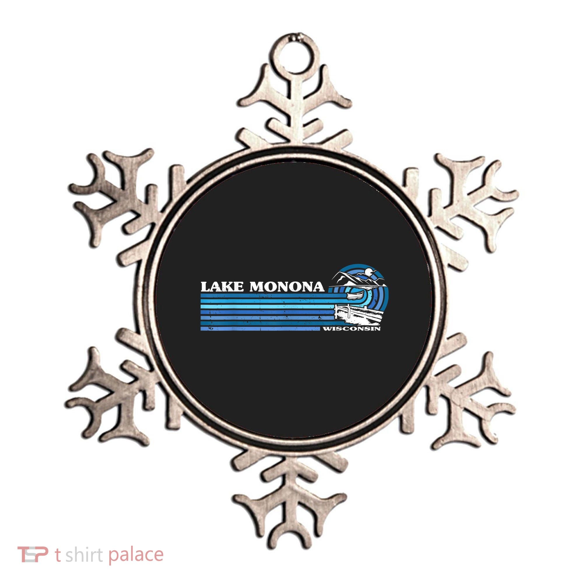 Fishing Boating Camping Lake Vacation Lake Monona Ornament