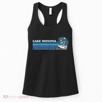 Fishing Boating Camping Lake Vacation Lake Monona Women's Tank Top thumb 0