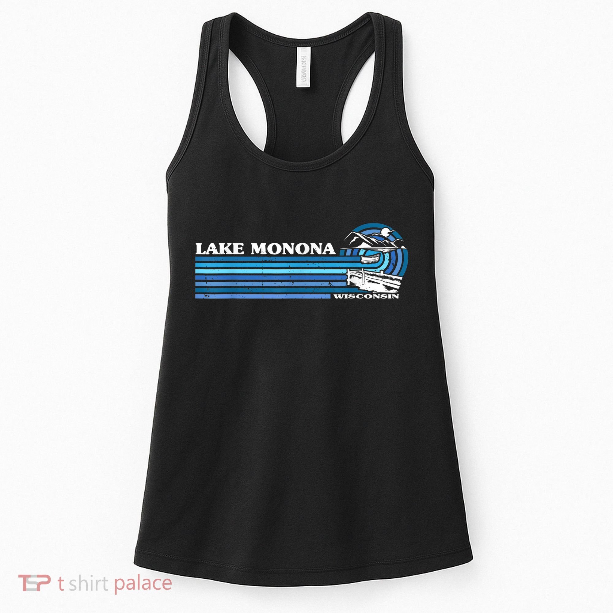 Fishing Boating Camping Lake Vacation Lake Monona Women's Tank Top