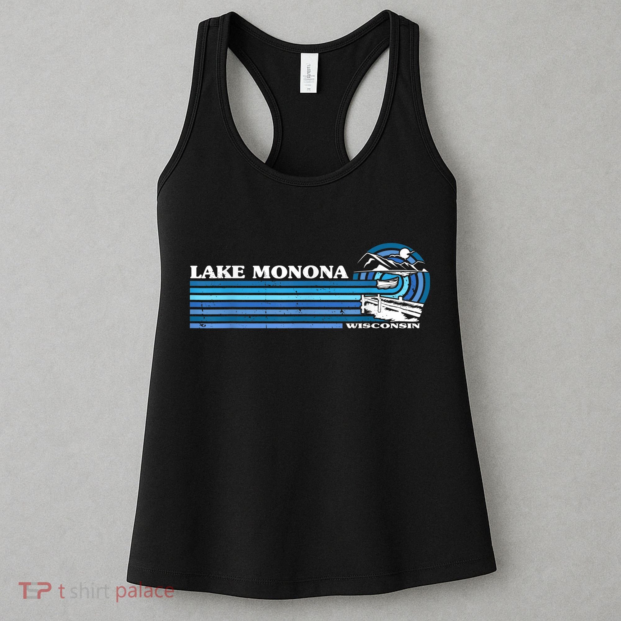 Fishing Boating Camping Lake Vacation Lake Monona Women's Tank Top