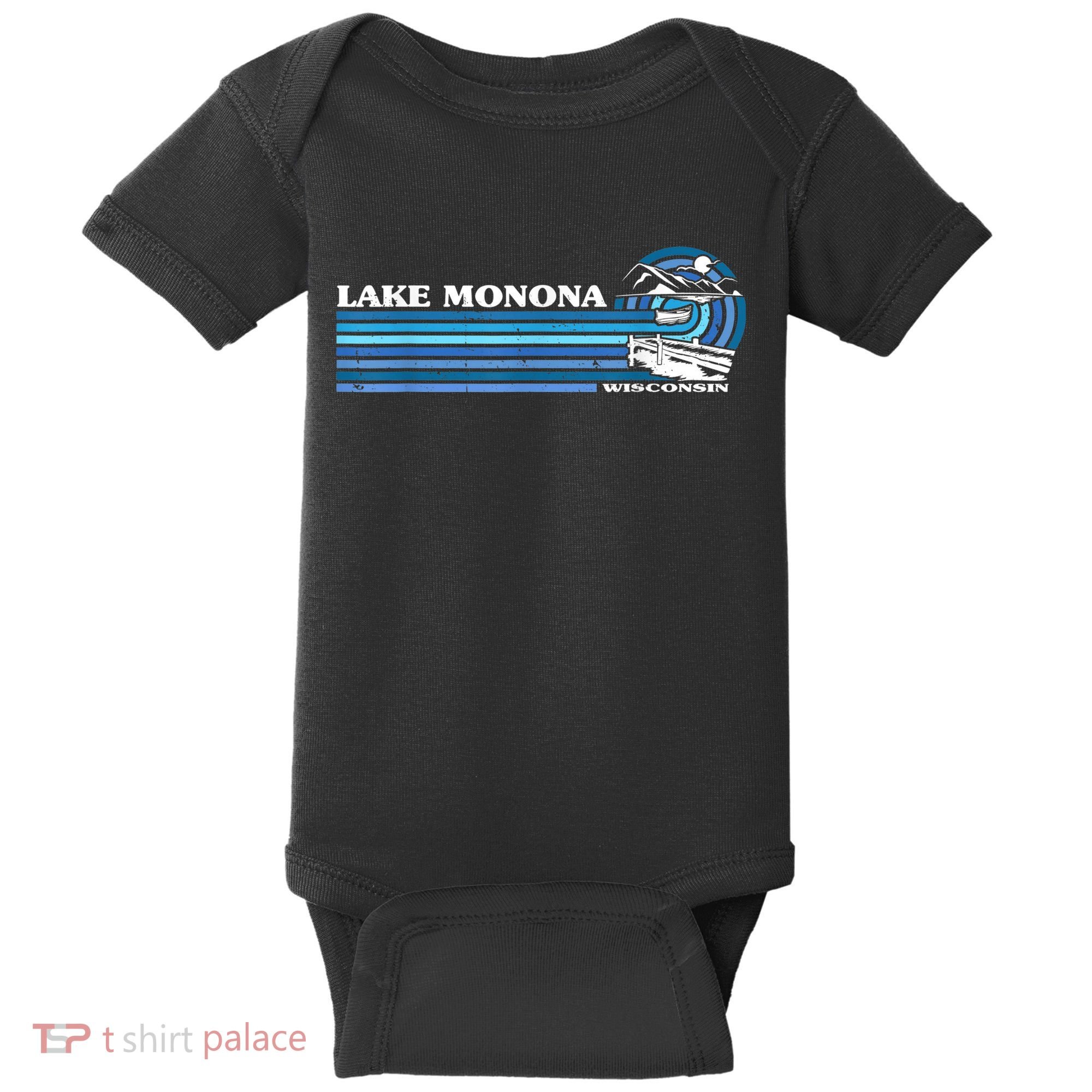 Fishing Boating Camping Lake Vacation Lake Monona Baby Bodysuit