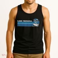 Fishing Boating Camping Lake Vacation Lake Monona Tank Top thumb 3