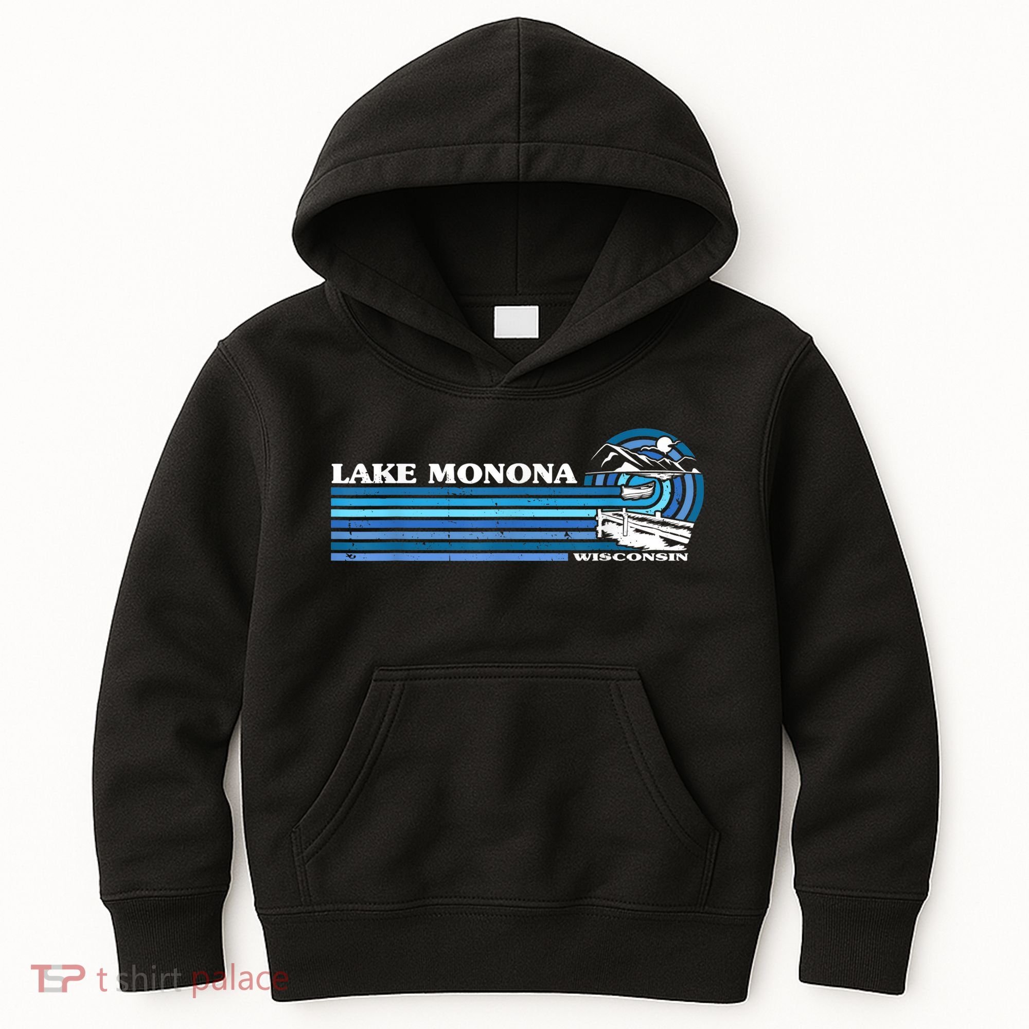Fishing Boating Camping Lake Vacation Lake Monona Kids Hoodie