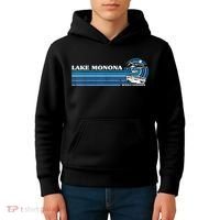 Fishing Boating Camping Lake Vacation Lake Monona Kids Hoodie thumb 4