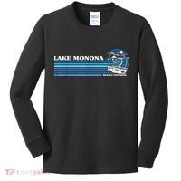 Fishing Boating Camping Lake Vacation Lake Monona Kids Long Sleeve Shirt thumb 0