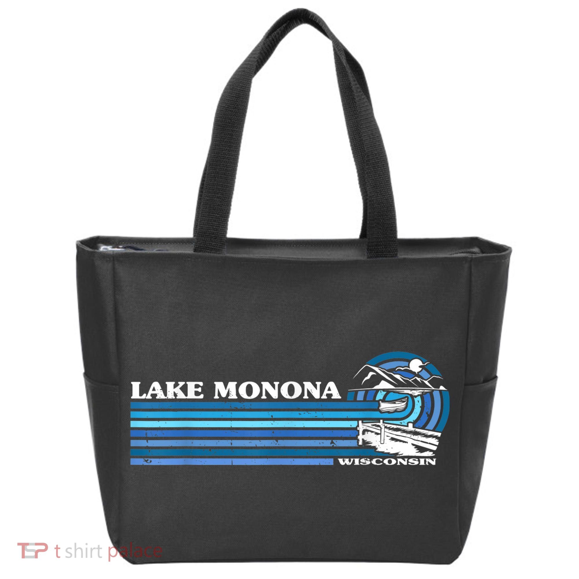 Fishing Boating Camping Lake Vacation Lake Monona Tote Bag