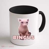 Funny Bingus Cat Meme Coffee Mug thumb 1