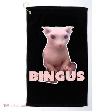 Funny Bingus Cat Meme Golf Towel