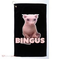 Funny Bingus Cat Meme Golf Towel thumb 0