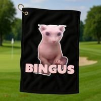Funny Bingus Cat Meme Golf Towel thumb 1