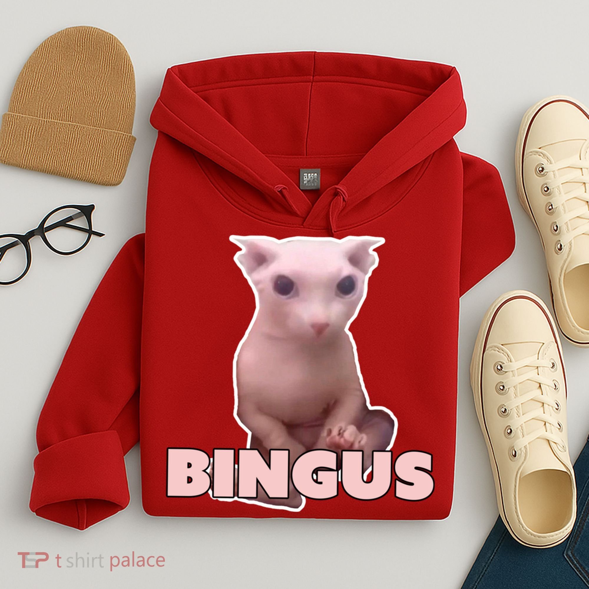 Funny Bingus Cat Meme Hoodie