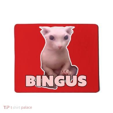Funny Bingus Cat Meme Mousepad