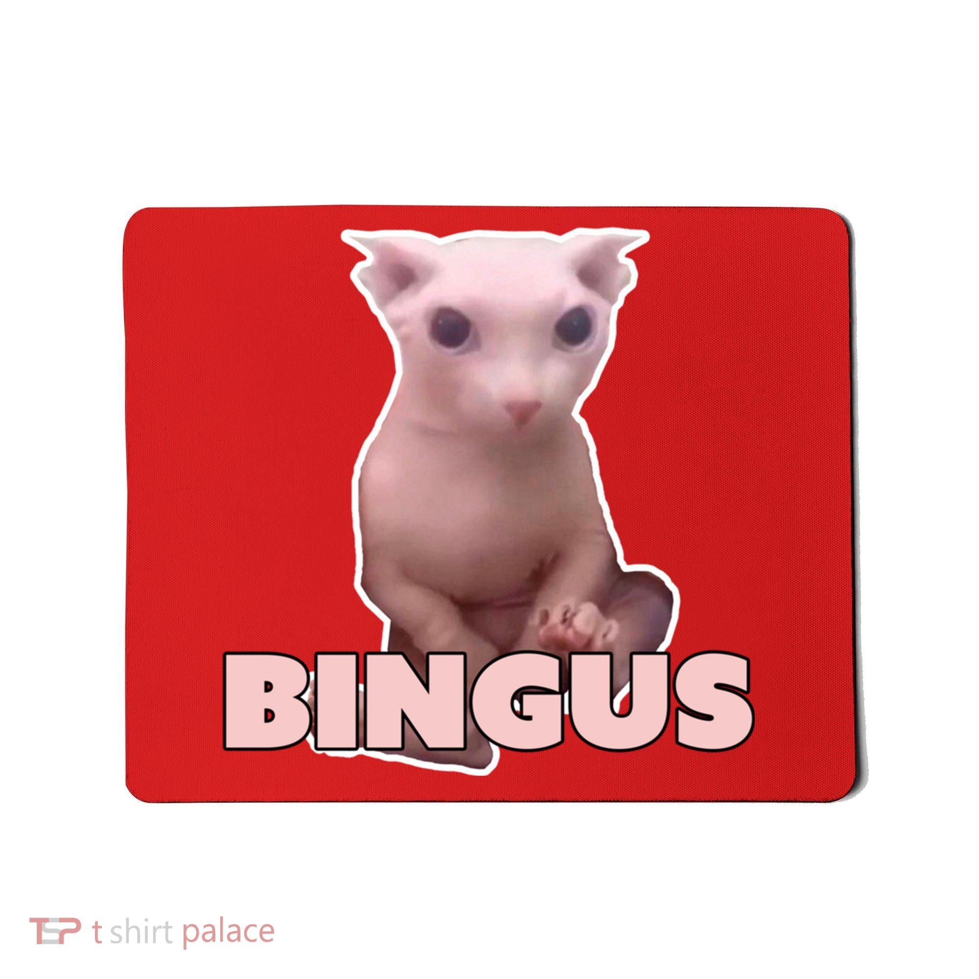 Funny Bingus Cat Meme Mousepad