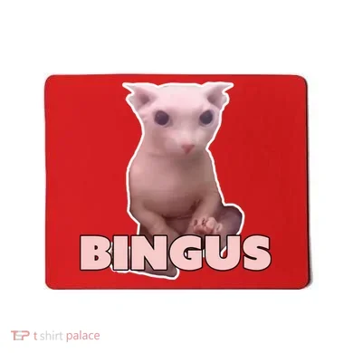 Funny Bingus Cat Meme Mousepad