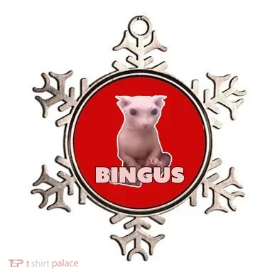 Funny Bingus Cat Meme Ornament