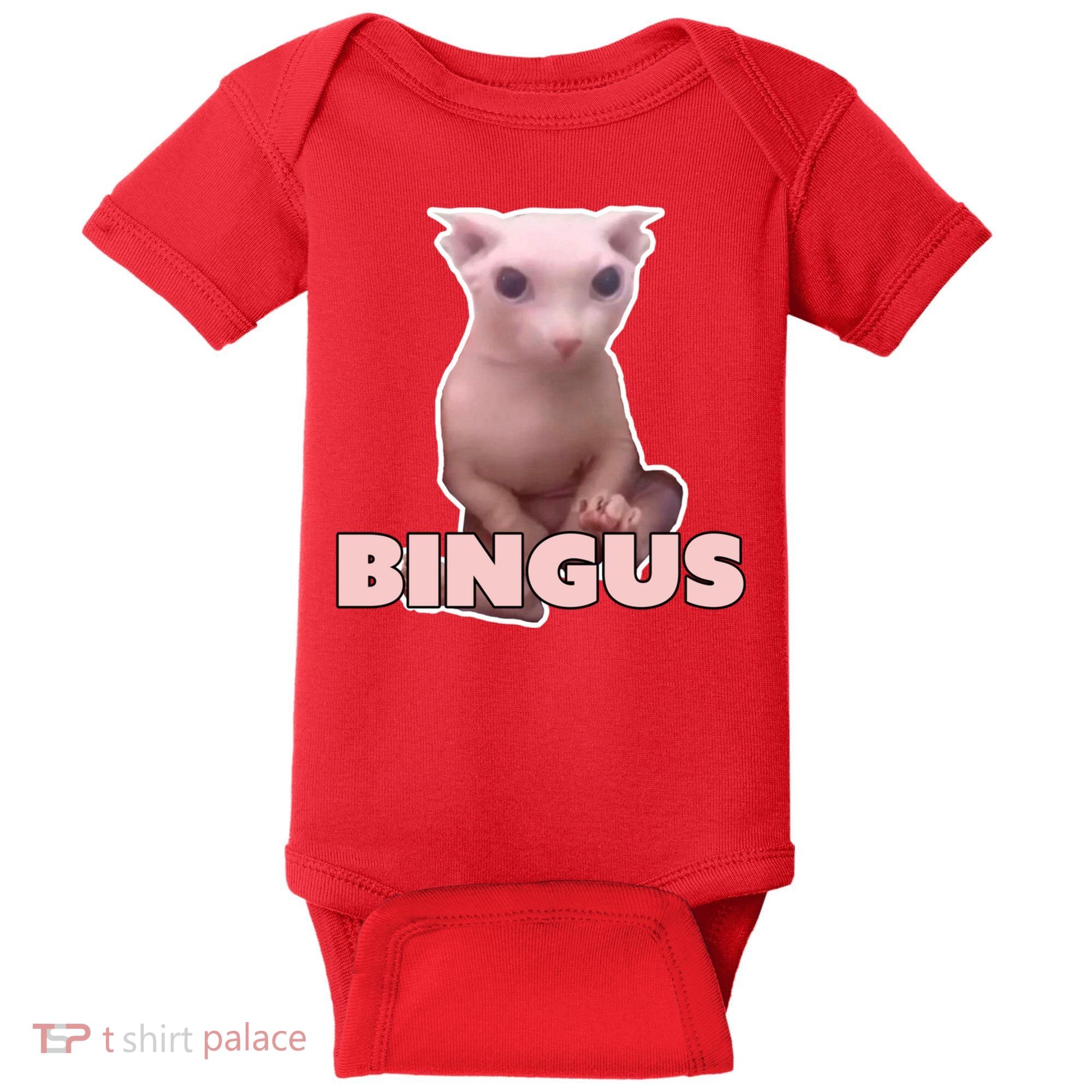 Funny Bingus Cat Meme Baby Bodysuit