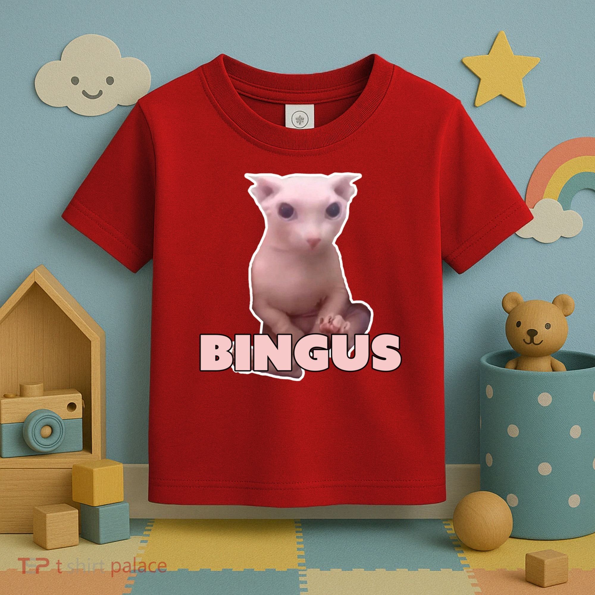 Funny Bingus Cat Meme Toddler T-Shirt