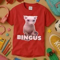 Funny Bingus Cat Meme Kids T-Shirt thumb 3