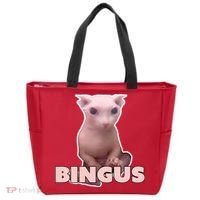 Funny Bingus Cat Meme Tote Bag thumb 0