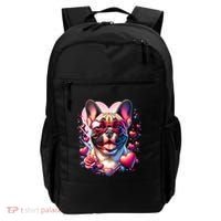 French Bulldog Dog St Valentines Day Artwork Gift Backpack thumb 0