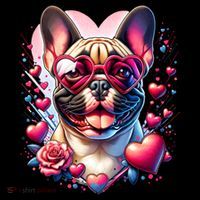 French Bulldog Dog St Valentines Day Artwork Gift Coffee Mug thumb 5