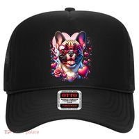 French Bulldog Dog St Valentines Day Artwork Gift Hat thumb 0