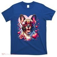 French Bulldog Dog St Valentines Day Artwork Gift T-Shirt thumb 0