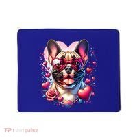 French Bulldog Dog St Valentines Day Artwork Gift Mousepad thumb 0