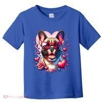 French Bulldog Dog St Valentines Day Artwork Gift Toddler T-Shirt thumb 0
