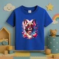 French Bulldog Dog St Valentines Day Artwork Gift Toddler T-Shirt thumb 3