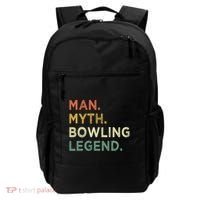 Funny Bowling Dad The Myth The Bowling Legend Gift Backpack thumb 0