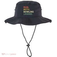Funny Bowling Dad The Myth The Bowling Legend Gift Bucket Hat thumb 0