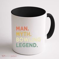Funny Bowling Dad The Myth The Bowling Legend Gift Coffee Mug thumb 1
