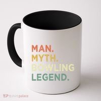 Funny Bowling Dad The Myth The Bowling Legend Gift Coffee Mug thumb 0
