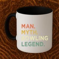 Funny Bowling Dad The Myth The Bowling Legend Gift Coffee Mug thumb 2