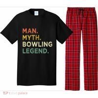Funny Bowling Dad The Myth The Bowling Legend Gift Pajama Set thumb 0