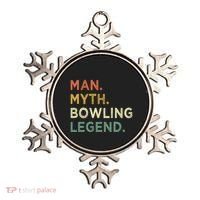 Funny Bowling Dad The Myth The Bowling Legend Gift Ornament thumb 0