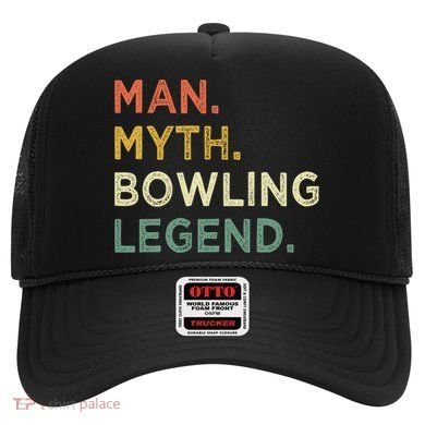 Funny Bowling Dad The Myth The Bowling Legend Gift Hat