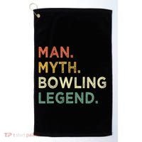 Funny Bowling Dad The Myth The Bowling Legend Gift Golf Towel thumb 0