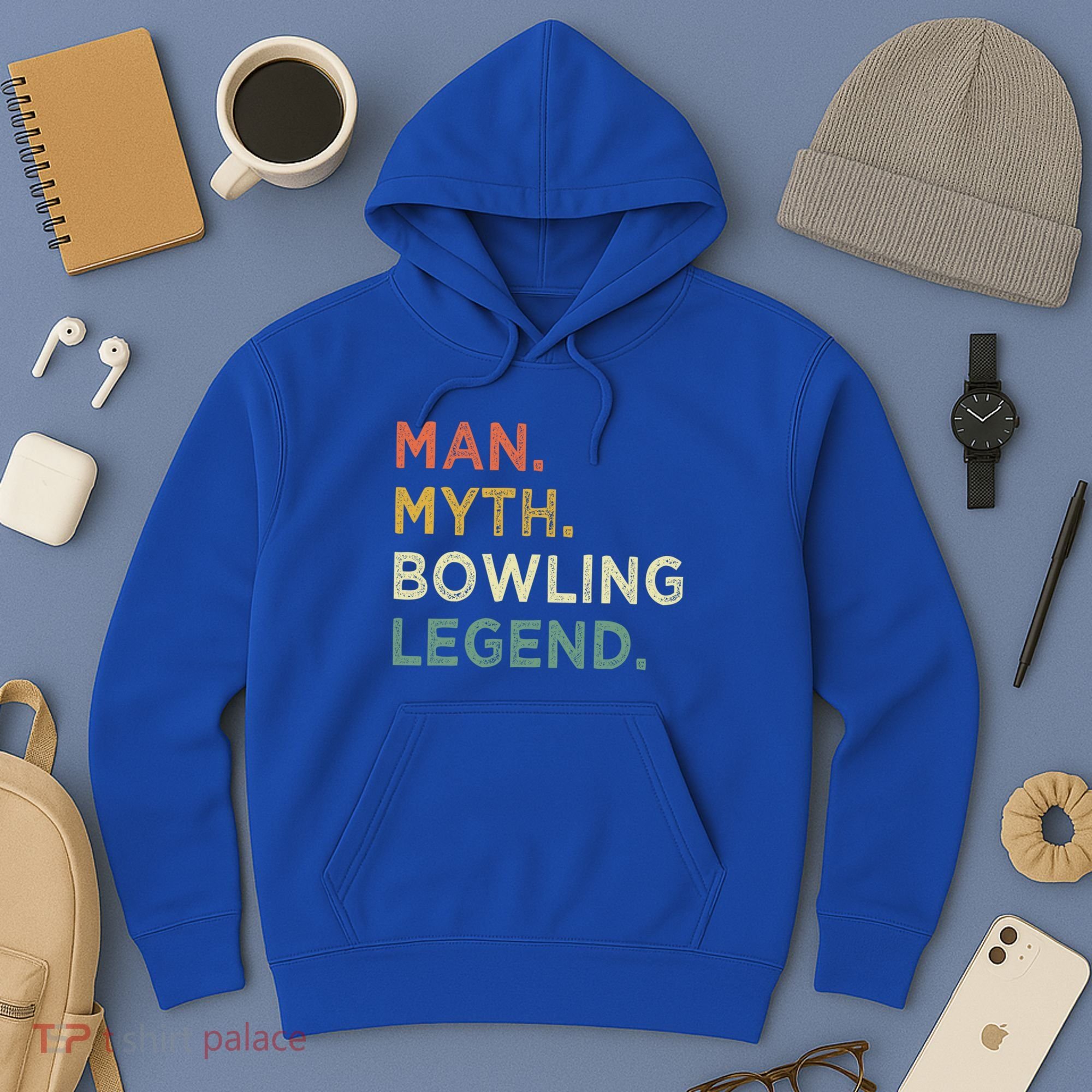 Funny Bowling Dad The Myth The Bowling Legend Gift Hoodie