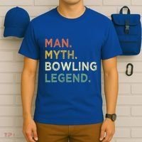 Funny Bowling Dad The Myth The Bowling Legend Gift T-Shirt thumb 6