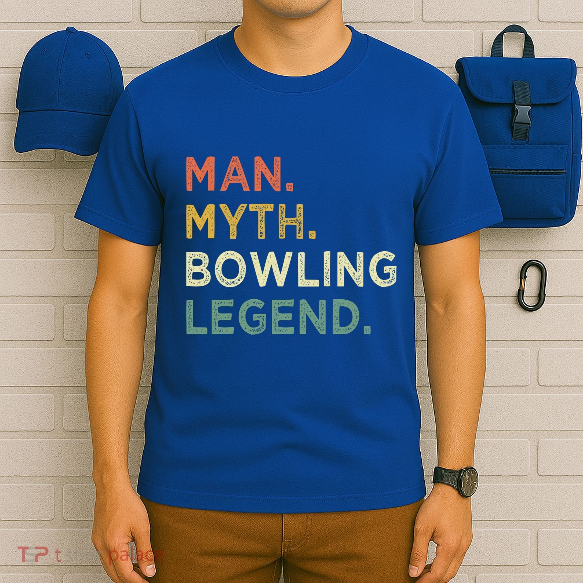 Funny Bowling Dad The Myth The Bowling Legend Gift T-Shirt