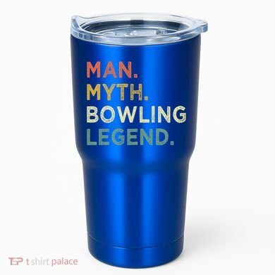 Funny Bowling Dad The Myth The Bowling Legend Gift Tumbler