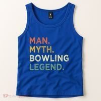 Funny Bowling Dad The Myth The Bowling Legend Gift Tank Top thumb 2