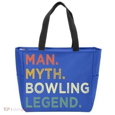 Funny Bowling Dad The Myth The Bowling Legend Gift Tote Bag