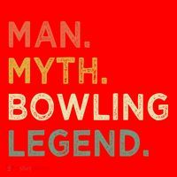 Funny Bowling Dad The Myth The Bowling Legend Gift Santa Hat thumb 1