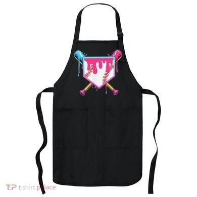 Funny Baseball Drip For Home Plate Ice Cream Drip Apron