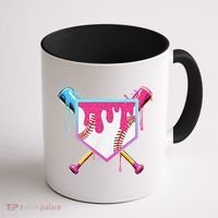 Funny Baseball Drip For Home Plate Ice Cream Drip Coffee Mug thumb 1